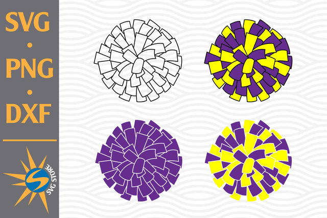 Cheer Pom Pom SVG, PNG, DXF Digital Files Include SVG SVGStoreShop 