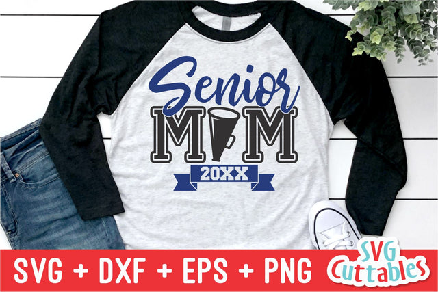 Cheer Senior Mom Megaphone SVG Svg Cuttables 