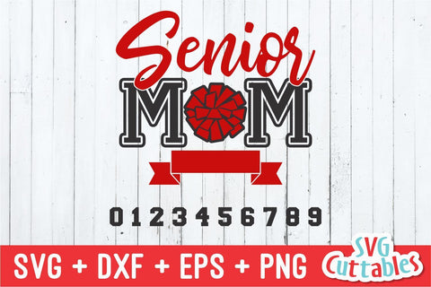 Cheer Senior Mom Pom Pom SVG Svg Cuttables 