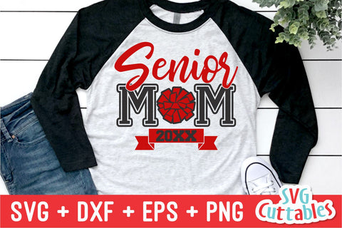 Cheer Senior Mom Pom Pom SVG Svg Cuttables 