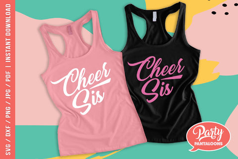 CHEER SIS | cheerleader sisters SVG SVG Partypantaloons 
