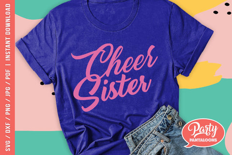 CHEER SISTER | cheerleader sisters SVG SVG Partypantaloons 