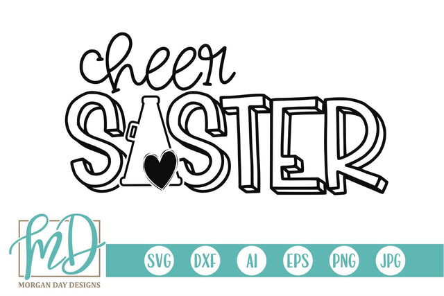Cheer Sister SVG Morgan Day Designs 