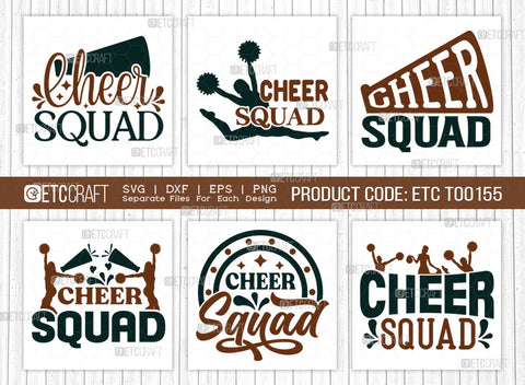 Cheer Squad SVG Bundle, Cheerleading Svg, Cheer Svg, Cheer Life Svg, Cheer Team Svg, Cheer Quotes, ETC T00155 SVG ETC Craft 