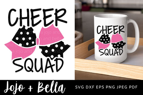Cheer Squad Svg, Cheer SVG, Cheerleading Svg, Cheerleader Svg, Cheer Mom Svg, Cheer Cut File, Cheer Leader Svg, Cricut Silhouette, Clipart SVG Jojo&Bella 