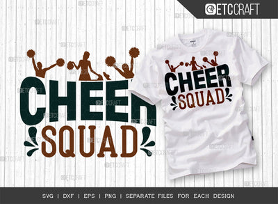 Cheer Squad SVG Cut File, Cheerleading Svg, Cheer Svg, Cheer Life Svg, Cheer Team Svg, Cheer Quotes, ETC T00155 SVG ETC Craft 