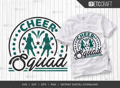 Cheer Squad SVG Cut File, Cheerleading Svg, Cheer Svg, Cheer Life Svg, Cheer Team Svg, Cheer Quotes, TG 01455 SVG ETC Craft 