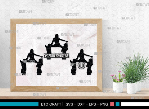 Cheer Stunt Monogram, Cheer Stunt Silhouette, Cheer Leading Svg, Cheer Team Svg, Sports svg, Cheer Svg, Cheer Extreme Svg, SB00111 SVG ETC Craft 