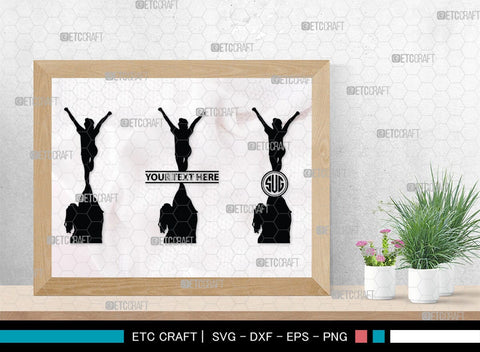 Cheer Stunt Monogram, Cheer Stunt Silhouette, Cheer Leading Svg, Cheer Team Svg, Sports svg, Cheer Svg, Cheer Extreme Svg, SB00111 SVG ETC Craft 