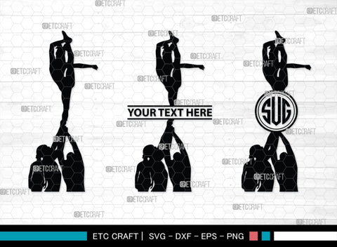 Cheer Stunt Monogram, Cheer Stunt Silhouette, Cheer Leading Svg, Cheer Team Svg, Sports svg, Cheer Svg, Cheer Extreme Svg, SB00111 SVG ETC Craft 