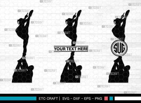 Cheer Stunt Monogram, Cheer Stunt Silhouette, Cheer Leading Svg, Cheer Team Svg, Sports svg, Cheer Svg, Cheer Extreme Svg, SB00111 SVG ETC Craft 