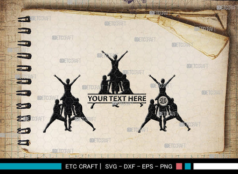 Cheer Stunt Monogram, Cheer Stunt Silhouette, Cheer Leading Svg, Cheer Team Svg, Sports svg, Cheer Svg, Cheer Extreme Svg, SB00111 SVG ETC Craft 