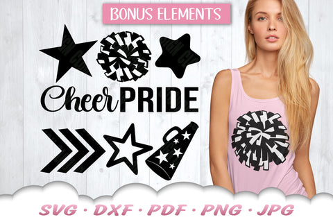Cheer SVG Bundle | Cheerleader SVG SVG Cloud9Design 