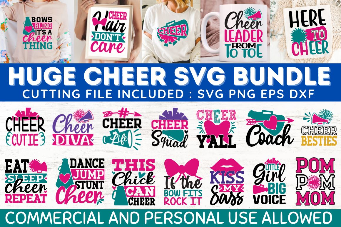 Cheer SVG Bundle - So Fontsy