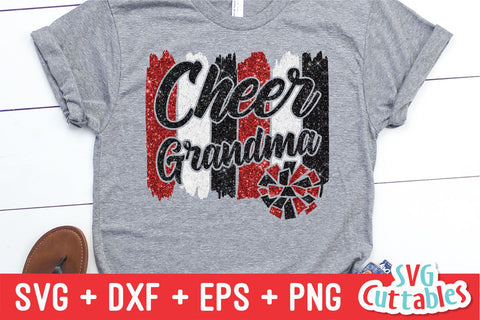 Cheer SVG | Cheer Grandma Brush Strokes | Shirt Design SVG Svg Cuttables 