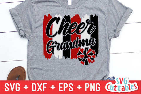 Cheer SVG | Cheer Grandma Brush Strokes | Shirt Design SVG Svg Cuttables 