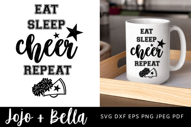 Cheer Svg, Cheerleading Svg, Pom Pom Svg, Cheer mom Svg, Cheerleader svg, Svg, Svg Files for Cricut, Sublimation Designs Downloads SVG Jojo&Bella 