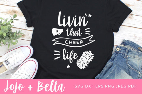 Cheer Svg, Cheerleading Svg, Pom Pom Svg, Cheer mom Svg SVG Jojo&Bella 