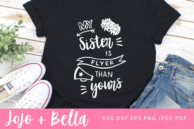 Cheer Svg, Cheerleading Svg, Sister Svg, Cheer mom Svg, Cheerleader svg, Svg, Svg Files for Cricut, Sublimation Designs Downloads SVG Jojo&Bella 