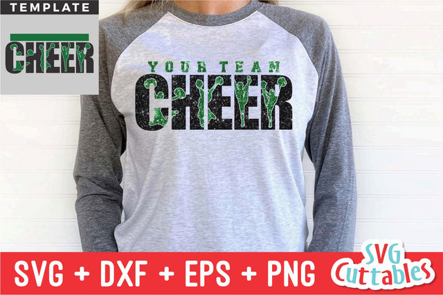 Cheer svg Cut File - Cheer Dad - Cheer Template 0048 - svg - eps - dxf - Cheerleader - Megaphone - Silhouette - Cricut - Digital Download SVG Svg Cuttables 