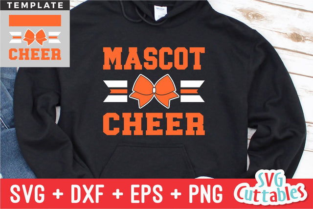 Cheer svg Cut File - Cheer Mom - Cheer Template 0050 - svg - eps - dxf - Cheerleader - Bow - Silhouette - Cricut - Digital Download SVG Svg Cuttables 