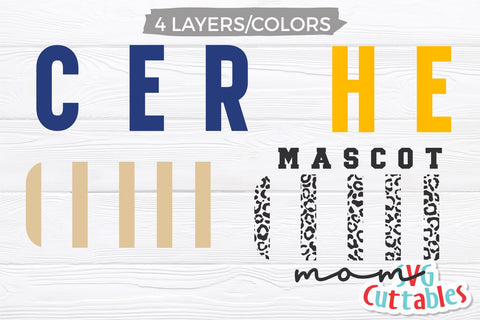 Cheer svg Cut File - Cheer Mom - Cheer Template 0051 - svg - eps - dxf - Cheerleader - Leopard Print - Silhouette - Cricut - Digital Download SVG Svg Cuttables 