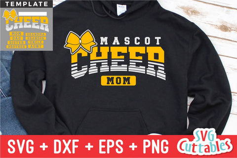 Cheer svg Cut File - Cheer Mom - Cheer Template 0053 - svg - eps - dxf - Cheerleader - Megaphone - Silhouette - Cricut - Digital Download SVG Svg Cuttables 