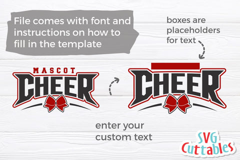 Cheer svg Cut File - Cheer Mom - Cheer Template 0054 - svg - eps - dxf - Cheerleader - Megaphone - Silhouette - Cricut - Digital Download SVG Svg Cuttables 