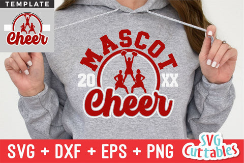 Cheer svg Cut File - Cheer Template 0049 - svg - eps - dxf - Cheerleader - Megaphone - Silhouette - Cricut - Digital Download SVG Svg Cuttables 