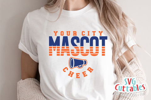 Cheer svg Cut File - Cheer Template 0062 - svg - eps - dxf - Cheerleader - Megaphone - Silhouette - Cricut - Digital Download SVG Svg Cuttables 