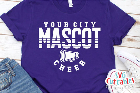 Cheer svg Cut File - Cheer Template 0062 - svg - eps - dxf - Cheerleader - Megaphone - Silhouette - Cricut - Digital Download SVG Svg Cuttables 