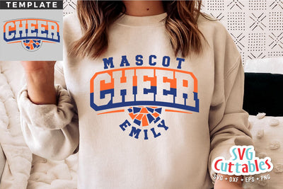 Cheer svg Cut File - Cheer Template 0063- svg - eps - dxf - Cheerleader - Megaphone - Silhouette - Cricut - Digital Download SVG Svg Cuttables 