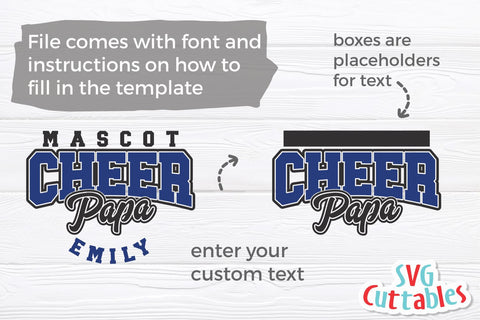 Cheer svg Cut File - Cheer Template 0064 - svg - eps - dxf - Cheerleader - Megaphone - Silhouette - Cricut - Digital Download SVG Svg Cuttables 