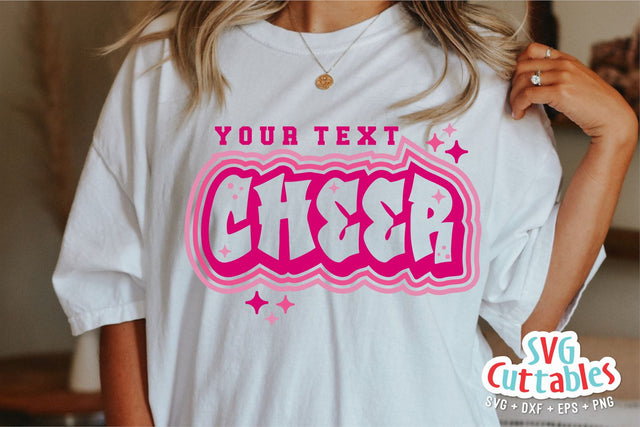 Cheer svg Cut File - Cheer Template 0066 - svg - eps - dxf - Cheerleader - Megaphone - Silhouette - Cricut - Digital Download SVG Svg Cuttables 