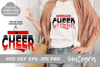 Cheer SVG Shirt Template Design 001 Free For Commercial Use SVG Sintegra 