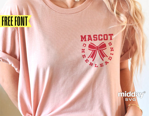 Cheer Team Template Svg, Png Dxf Eps, Cheerleader, Cheerleading Shirt For Team, Cheer Bow Svg, Cricut, Silhouette, Digital File, Sublimation SVG Midday SVG 