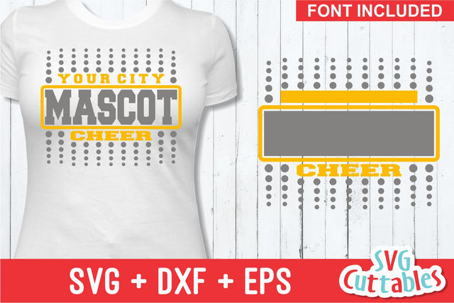 Cheer Template 002 SVG Svg Cuttables 