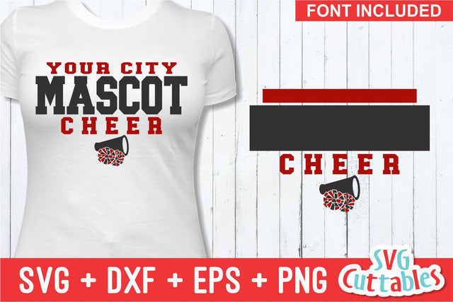 Cheer Template 0028 Svg Cuttables 