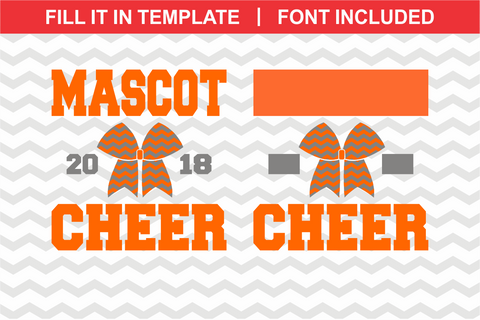 Cheer Template 007 SVG Svg Cuttables 