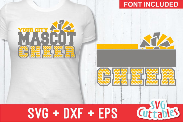 Cheer Template 008 SVG Svg Cuttables 