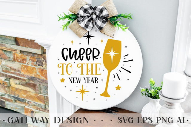 Cheer To The New Year Sign Svg Design SVG designmaster24 