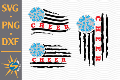 Cheer US Flag SVG, PNG, DXF Digital Files Include SVG SVGStoreShop 