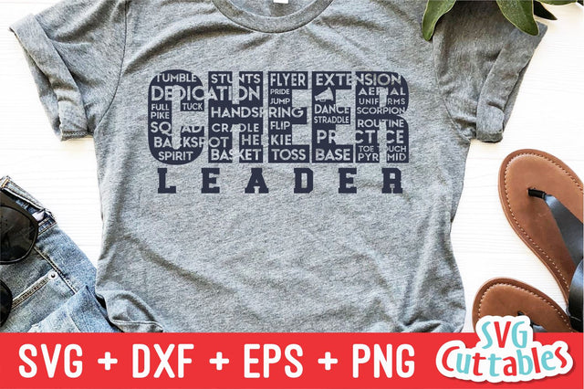 Cheer Word Art svg - Cheerleader Cut File - dxf - eps - svg - png - Cheerleader - Silhouette - Cricut Cut File - Digital File SVG Svg Cuttables 