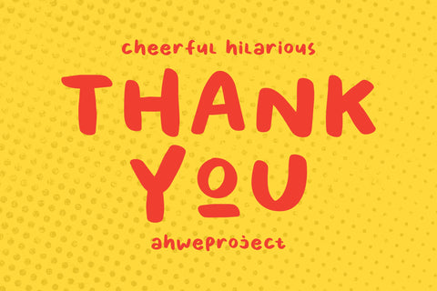 Cheerful Hilarious - Fun and Quirky Font ahweproject 