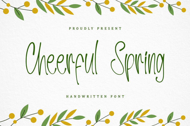 Cheerful Spring Font Sakha Design Studio 