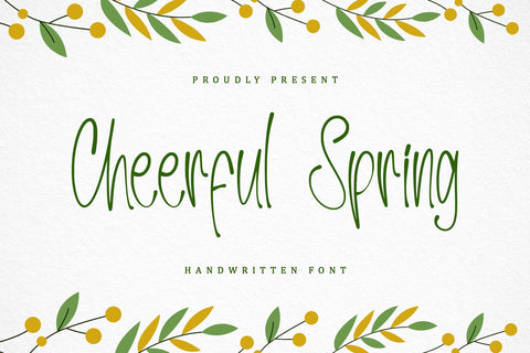 Cheerful Spring Font Sakha Design Studio 