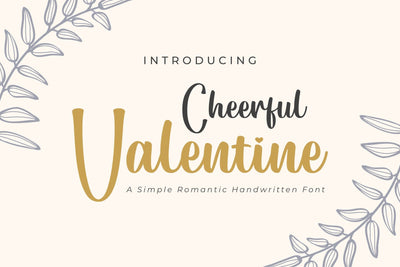 Cheerful Valentine Font Madatype Studio 