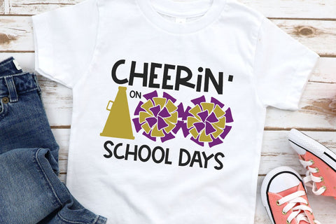 Cheerin' On 100 School Days SVG Morgan Day Designs 