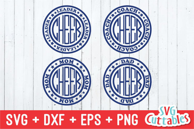 Cheerleader and Cheer Mom Badges SVG Svg Cuttables 