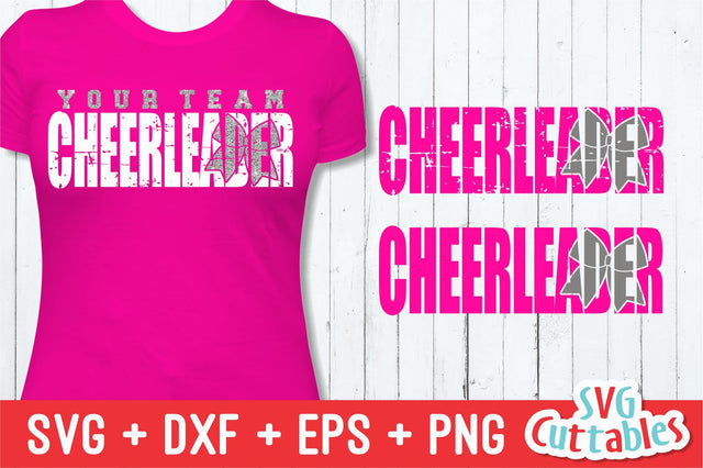 Cheerleader Distressed Svg Cuttables 